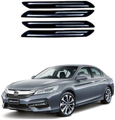 PRTEK Plastic Car Bumper Guard(Black, Pack of 4, Honda, Accord)