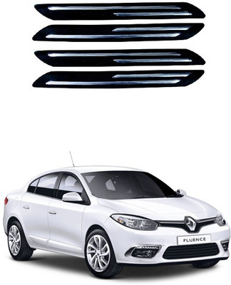 PRTEK Plastic Car Bumper Guard(Black, Pack of 4, Renault, Fluence)