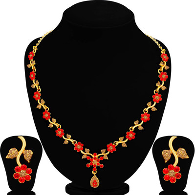 Sukkhi Alloy Gold-plated Multicolor Jewellery Set(Pack of 1)
