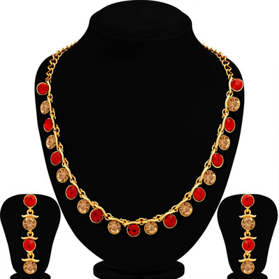 Sukkhi Alloy Gold-plated Multicolor Jewellery Set(Pack of 1)