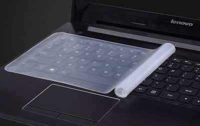 G-vision Silicone Keyboard Protector Skin for Laptop Laptop Keyboard Skin(Transparent)