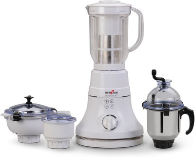 

Kenstar Stallion 4J 600 W Juicer Mixer Grinder(White, 4 Jars)