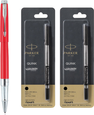 PARKER Aster Matte Red CT Roller Ball Pen(Ink Color - Blue, Black)