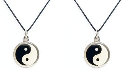 AIR99 fengshui set of 2 yin yang symbol metal pendant Crystal Crystal Pendant