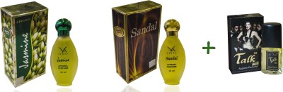 Vinaj Jasmine-Sandal 30ML+ TalkMe 20ML ) ( Pack Of 3 ) Eau de Parfum  -  80 ml(For Men & Women)