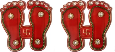 CraftEra Laxmi Charan Paduka,laxmi charan Sticker, laxmi charan paduka, laxmi charan, laxmi charan for Lakshmi Pooja, Lakshmi charan paduka,Lakshmi Pagla Charan Paduka,Pagla Religious Footprint(Plastic)