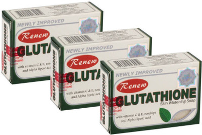 RENEW Glutathione Skin Whitening Soap Pack of 3(3 x 135 g)