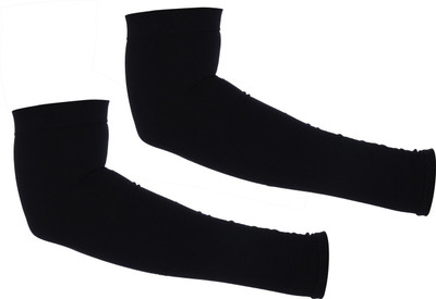 H-Store Nylon, Cotton Arm Sleeve For Men & Women(Free, Black)