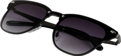 KiwiCaves Wayfarer Sunglasses(For Men & Women, Black)
