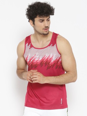 ALCIS Printed Men Round Neck Red T-Shirt