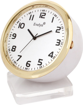 Evelyn Analog White Clock