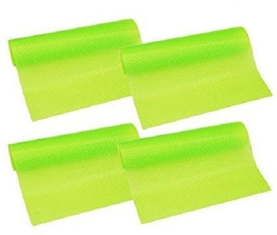 Yutiriti Rectangular Pack of 4 Table Placemat(Green, Plastic)