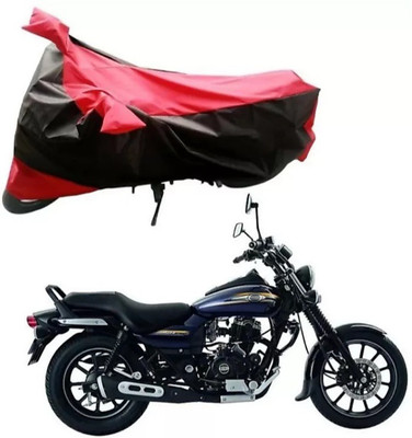 ELECTRIBLES Two Wheeler Cover for Bajaj(Discover 100 DTS-i, Red, Black)