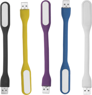 Flipkart SmartBuy Portable and Flexible for Notebook, Laptop, Power Bank (Multi-color Pack of 5) USB Led Light(Multicolor)