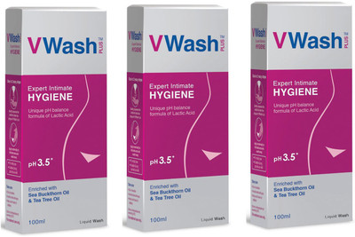 vwash Intimate Hygiene Wash - 300 ml (Pack of 3) Intimate Wash(300 ml)