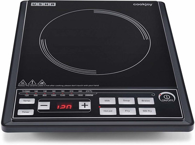 

Usha Cook Joy - 2102 (2000 watts) Induction Cooktop(Black, Push Button)