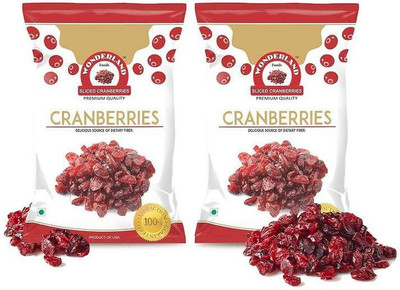 

Wonderland Sliced Cranberries Dried Fruits Combo Pack of 2 (200g Each) Cranberries(400 g, Pouch)