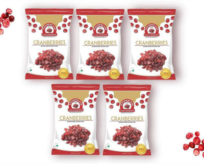 

Wonderland Dried Sliced Cranberry Combo Pack of 5 (200g Each) Cranberries(1000 g, Pouch)