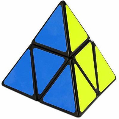 IndusBay High Speed Pyramid Pyraminx Stickerless Triangle(1 Pieces)