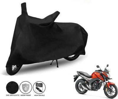 creative graphics Two Wheeler Cover for Honda(Black)