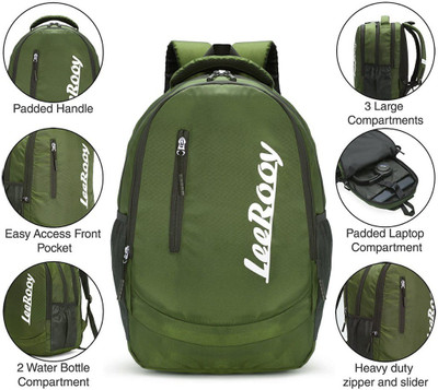 

LeeRooY GREEN67 Waterproof Multipurpose Bag(Dark Green, 21 L)