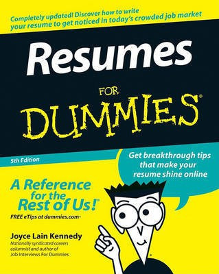 Resumes For Dummies(English, Electronic book text, Kennedy Joyce Lain)