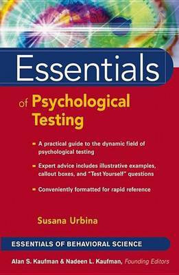 Essentials of Psychological Testing(English, Electronic book text, Urbina Susana)