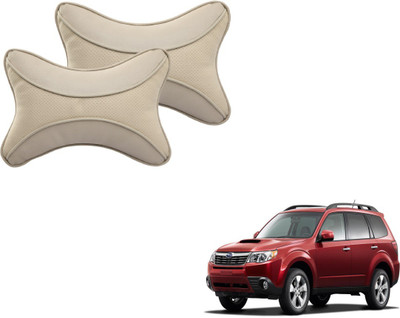 MOCKHE Beige Cotton Car Pillow Cushion for Chevrolet(Rectangular, Pack of 2)