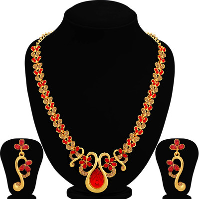 Sukkhi Alloy Gold-plated Multicolor Jewellery Set(Pack of 1)