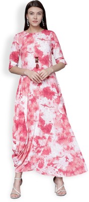 Vishudh Women Ethnic Dress Pink Dress