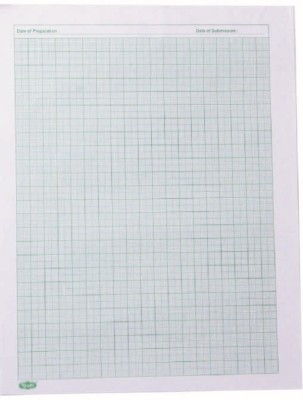 NOZOMI Practice Graph Papers Ruled A4 2 gsm Graph Paper(Set of 100, White)