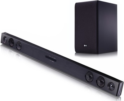LG SJ3 300 W Wireless Dolby Bluetooth Soundbar(Black, 2.1 Channel)