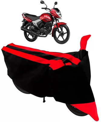 ELECTRIBLES Two Wheeler Cover for Yamaha(Saluto, Red, Black)