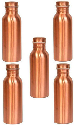 CASEMANTRA 1000 ml Copper Bottle(Pack of 5, Brown)