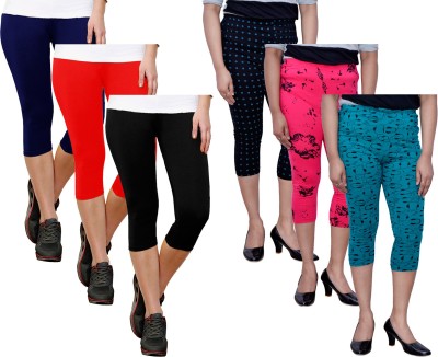 IndiWeaves Women Multicolor Capri