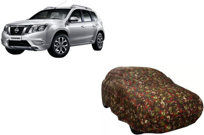 Gargi Traders Car Cover For Nissan Terrano (With Mirror Pockets)(Multicolor)
