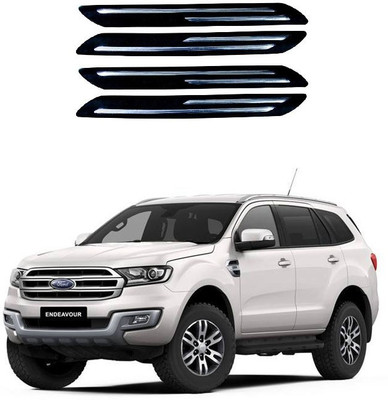 PRTEK Plastic Car Bumper Guard(Black, Pack of 4, Ford, Endeavour)