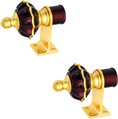 GROWNIX Maroon Rod Rail Bracket Metal(Pack of 1)