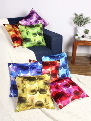 ROMEE Abstract Cushions & Pillows Cover(Pack of 8, 40 cm*40 cm, Multicolor)