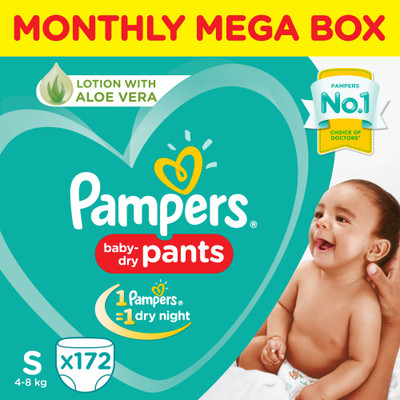 Pampers Diaper Pants Monthly Pack - S(172 Pieces)