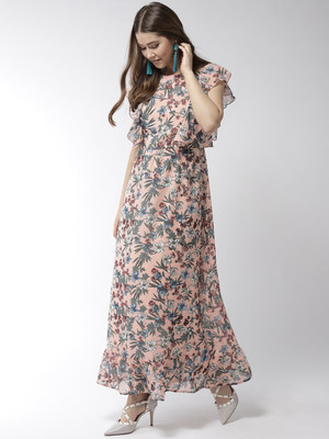 STYLESTONE Women Maxi Multicolor Full Length Dress