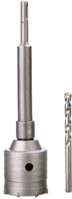 Inditrust Dream 65mm Concrete Wall Drill Bit Hole Saw Cutter +300mm Connecting Rod With Wrench For Brick Cement Stone Otex