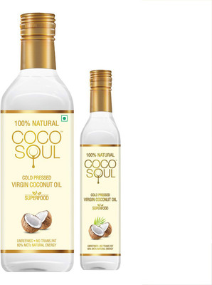 Coco Soul 100% Cold Pressed Virgin Coconut Oil - From the Makers of Parachute Coconut Oil Plastic Bottle(1 L) Coco Soul 100% Cold Pressed Virgin Coconut Oil - From the Makers of Parachute Coconut Oil Plastic Bottle(1 L)
