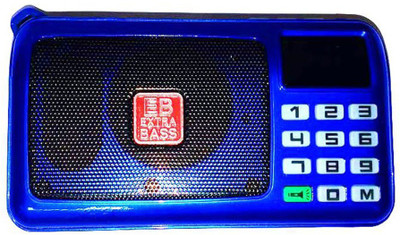 

CRETO SM-53/ FM Radio With LED Torch Supports Microsd, AUX & USB FM Radio(Blue)