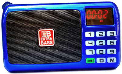 

CRETO SM-53 FM Radio USB/AUX/TF Card Player With LED Torch FM Radio(Blue)