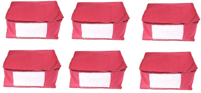 Ankit International Designer Non Woven Saree Cover Set Of 3 AI_001_PK(Red)
