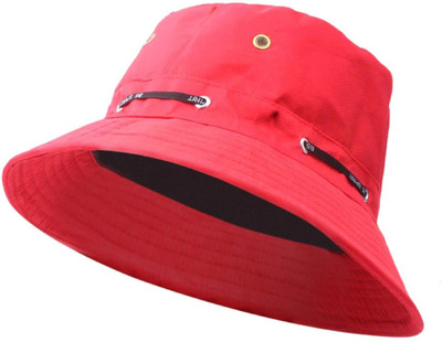 ZACHARIAS Fishermen Bucket Cap Hat(Red, Pack of 1)