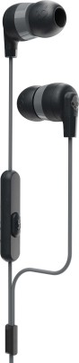 Skullcandy Ink'd Plus Wired Earbuds,Microphone, Works with Bluetooth Devices and Computers Wired Headset(Black Gray, In the Ear, In the Ear)