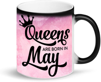 MUGKIN Special Queens are born in May Magic Color Changing-399 Ceramic Coffee Mug(350 ml)