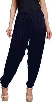 ANJANAI FASHIONS Cotton Blend Solid Patiala